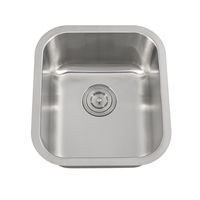 Lavabos utilitaires de salle de bains standard encastrés en acier inoxydable 304 pour salle de lavage