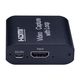 <b>HDMI</b> Video Capture Card 4K2K <b>USB</b> Input <b>With</b> Loop Output Aluminum Alloy - Product Image 1