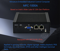 Mini PC de Bajo Consumo Sin Ventilador, Intel 5405u Quad Core, LAN Gigabit, Máximo 32GB DDR4 SSD, Win10/11/Linux, Automatización Industrial Integrada