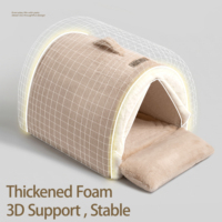 Yongbao 2026 Nouvelle Niche d'Hiver pour Chien, Lit Chaud pour Chien en Fausse Fourrure de Lapin, Oreiller Indépendant, Coussin Orthopédique Antidérapant, Fabrication OEM