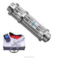 Allumeur laser bleu à faisceau unique longue portée B017 450 nm avec 2 batteries rechargeables 16340
