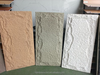 Panel Dinding Batu PU Anti Air Harga Pabrik, Panel Batu Poliuretan Buatan, Panel Dinding 3D untuk Interior dan Eksterior