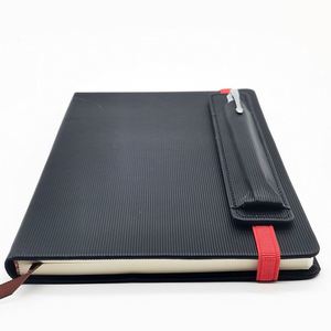 High Quality A5 Hardcover Leather Notebook with <b>Pen</b> Holder Custom Gift Box Professional Custom Journal Printing - Product Image 4