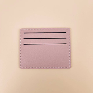 Portable women's short credit card sleeve clip, ultra-thin PU leather cardholder wallet, <b>ID</b> credit card <b>holder</b> - Product Image 5