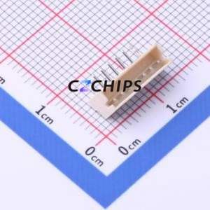 HC-ZH1.5-7AW Wire-to-Board Pin Header Bent Lead Through Hole,P=1.5mm Connector 1x7P 1.5mm Right Angle Insert ZH - Product Image 1