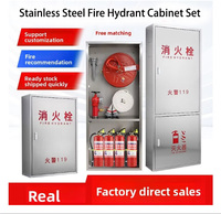 Boîte à tuyau d'incendie en acier au carbone ignifuge durable, boîte à enrouleur d'eau pour équipement de lutte contre l'incendie 650*450*220mm