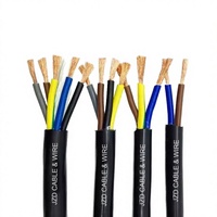 Câble d'alimentation flexible en PVC RVV à conducteurs en cuivre multiconducteurs 0,5-50 mm, indice de protection IP65, 300/500V pour applications de chauffage et automobiles