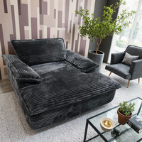 Fauteuil de compression, canapé paresseux en velours côtelé emballé sous vide, canapé-lit surdimensionné, gain de place, réduction des frais de livraison