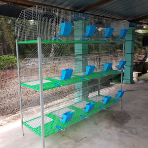 Galvanized Low Carbon Steel <strong>Rabbit</strong> Commercial Cage for <strong>Rabbits</strong> in Battery <strong>Rabbit</strong> <strong>Hutch</strong> Trays - Product Image 2