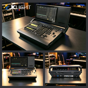 Console d'éclairage de scène professionnelle, écran tactile pliable de 15,6 pouces, 2 sorties DMX512, MA-NET <span class=keywords><strong>ARTNET</strong></span>, UPS intégré avec flight case - Product Image 4