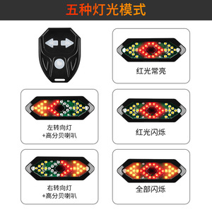 ยัวลี่ไฟท้ายจักรยาน LED IPX4 กันน้ำพร้อมการชาร์จไมโครยูเอสบีสำหรับอุปกรณ์ปั่นจักรยานเสือภูเขา - Product Image 3