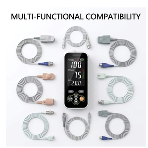 Oxymètre de pouls portable avec affichage SpO2, PR et fréquence cardiaque, moniteur rechargeable pour usage adulte et pédiatrique - Product Image 5