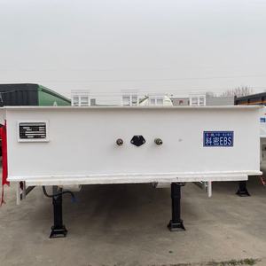 مقطورة شبه مقطورة فولاذية منخفضة السطح بثلاثة محاور لنقل الحفارات بسعر المصنع من تينغيون - Product Image 4