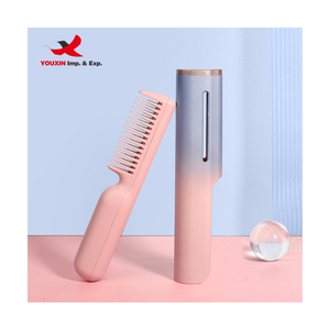 Mixed Procurement Low Price FENGFLY New Arrival Oil Infused 2in1 <b>USB</b> Charging Portable <b>Mini</b> Hair Straightening Brush ABS Plastic - Product Image 2