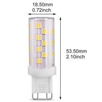 Ampoule LED G9 3W à trois couleurs changeantes AC230V SMD2835, lampe décorative pour lustre
