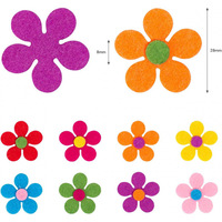 Tissu en feutre de polyester respirant à 100 % pour fleurs, idéal pour les loisirs créatifs et les décorations faites main, plusieurs couleurs