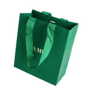 Thân thiện với môi có thể tái chế sang trọng Túi Quà Tặng giấy với Matte cảm ứng Tem Vàng Ribbon xử lý cho doanh nghiệp - Product Image 6