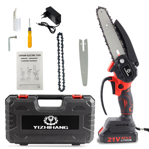 L Precio barato Batería <span class=keywords><strong>de</strong></span> litio Sierra <span class=keywords><strong>de</strong></span> cadena inalámbrica Tijeras <span class=keywords><strong>de</strong></span> podar <span class=keywords><strong>de</strong></span> energía eléctrica Mini motosierra inalámbrica - Product Image 5