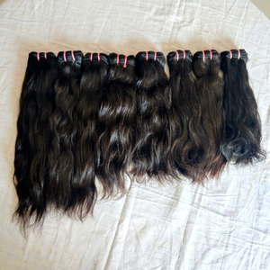 ผมมนุษย์ธรรมชาติแบบ100% จากอินเดียผมเป็นลอนสำหรับต่อผมแท้แบบ Remy - Product Image 1