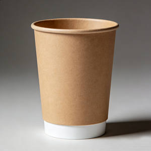 Gobelet en papier à double paroi écologique 12oz 16oz 22oz Impression de logo personnalisée Boisson chaude et froide Gobelet en papier anti-fuite pour café - Product Image 2