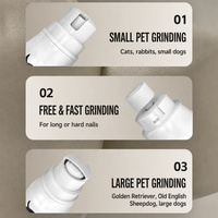 Lime à ongles électrique pour animaux de compagnie avec écran LCD et 3 réglages de vitesse pour la coupe des griffes et le soin des pattes des chiens et des chats