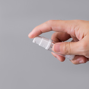 Transparent Plastic Spray Bottles 5ml 10ml 15ml Press Pump Cosmetic Packaging For Serum Sunscreen Repackaging - Product Image 3