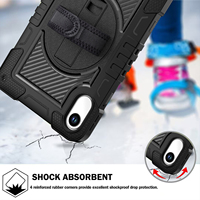 Casing Kokoh Redmi Pad 2 2025 11 Inch, Pelindung Anti Benturan Tahan Lama, Putar 360 Derajat, Dilengkapi Tali Pegangan dan Tali Bahu