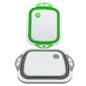 Multi purpose plastic cutting board Portable 2-in-1 foldable plastic cutting board Customizable colors and logos