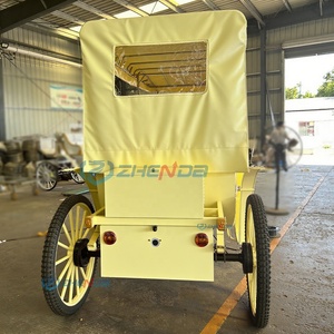 Hotel Essential Exquisite Sightseeing Vehicle Elegant Noble Electric Carriage <b>Double</b>-Row Sightseeing Horse Carriage - Product Image 5