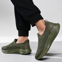 Chaussures de sport noires tendance, antidérapantes, décontractées, respirantes, pour hommes, chaussures de course et de marche, baskets à semelle souple, taille 39-46
