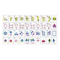Mahjong de luxe sculpté en acrylique, 160 tuiles de Mahjong américain, bambou ambré, jeu de table écologique, vente en gros directe d'usine