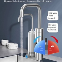 Purificateur d'eau électrique multifonctionnel 3-en-1, filtre de chauffage, robinet rapide d'eau chaude froide, robinets de cuisine instantanés pour la maison