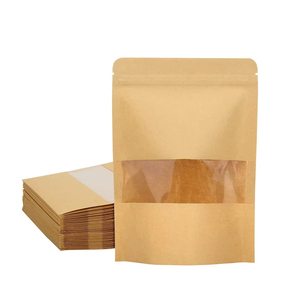 Sachet Doypack en Papier Kraft Écologique avec Fenêtre, Personnalisable avec Logo, 200g 250g, pour Café, Noix et Aliments pour Animaux - Product Image 3