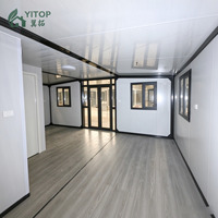 YITOP Tiny Homes Manufacturer Container House 20ft Expandable 2 Bedrooms Cottages Resort Cabin Mobile Container Office House