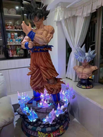 Figure d'anime japonais 1/1 Statue Dragon Ball Figure en fibre de verre Goku Statue en résine Goku Sculpture