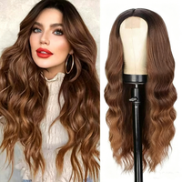 Perruques synthétiques résistantes à la chaleur, sans colle, prêtes à porter, avec dentelle complète, effet Body Wave, densité 250, pour dropshipping