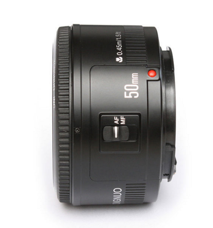 Yongnuo Lens YN50mm F1.8 EF 50mm F/1.8 AF Lens Aperture Auto Focus Lens for Canon 60D 70D DSLR Camera