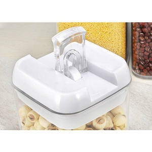 Bộ Hộp Đựng Thực Phẩm Kín Khí Bán Chạy Nhất 6 Chiếc Có Nắp Màu Đen Hộp Sắp Xếp Thực Phẩm Nhà Bếp - Product Image 3