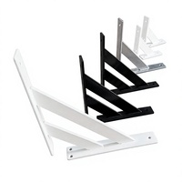 Support mural triangulaire en aluminium pour étagère, cadre de suspension pour armoire