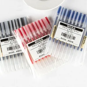 Toptan 10 adet MUJIs jel mürekkep tükenmez kalem japonya siyah/mavi/kırmızı 0.38/0.5mm okul ofis tükenmez okul kaynağı jel kalemler