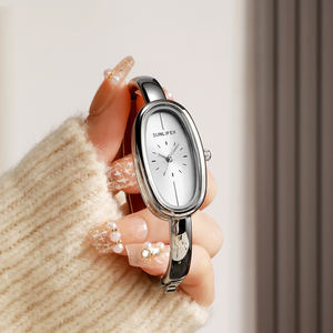 Nouvelle montre élégante de luxe pour femmes, bracelet en alliage, cadran analogique, 30 mm, ovale, étanche, <span class=keywords><strong>quartz</strong></span>, montre pour femmes - Product Image 6