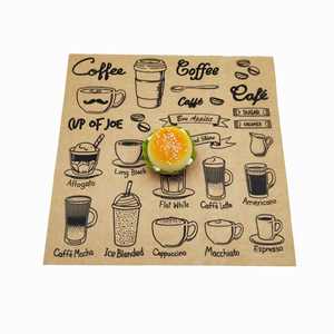 Customized Printed Logo and Size Food Safe Grade <b>Burger</b> <b>Paper</b> Greaseproof <b>Wrapping</b> Wax Coated <b>Paper</b> - Product Image 2