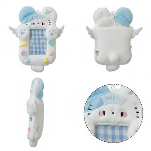 Portachiavi Personalizzato all'Ingrosso con Peluche a Forma di Hamburger, Cane, Angelo, Gatto per Foto Polaroid da 3 Pollici, Carte d'Identità e Laccetti - Product Image 3