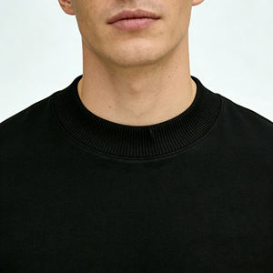 Camiseta de Hombre de Lujo, Hombros Caídos, Cuello Redondo, Lisa, al por Mayor, Diseño Personalizado, 100% Algodón - Product Image 4