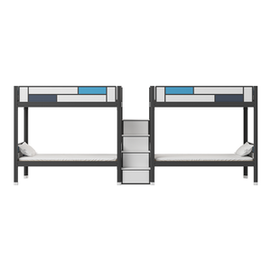<span class=keywords><strong>Lit</strong></span> superposé en métal moderne sur mesure de l'usine du Guangdong, taille double, <span class=keywords><strong>pour</strong></span> l'école, la maison, la chambre à coucher, l'appartement - Product Image 1