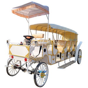 Carruaje <span class=keywords><strong>de</strong></span> Caballos Eléctrico <span class=keywords><strong>de</strong></span> Lujo para Turismo, Modelo 2025, Estilo Real <span class=keywords><strong>de</strong></span> la <span class=keywords><strong>Reina</strong></span>, Dorado - Product Image 1