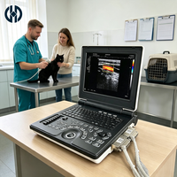 Ecógrafo Doppler Color Veterinario Portátil con Batería Integrada de Gran Capacidad, Máquina de Ultrasonido Veterinario para Hospital de Animales
