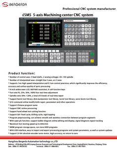 BERGERDA I5M5 High-Precision 5-Axis Mill Controller Advanced Motion Control 8" LCD Display for High-Speed Cutting <b>Engraving</b> - Product Image 2