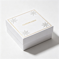 Boîte rigide avec couvercle et base en papier enduit écologique à finition mate pour une promotion de marque durable et une solution d'emballage cadeau écologique