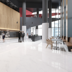 Azulejos de porcelana con apariencia de Carrara blanca de 60x120cm de Vietnam, azulejos de suelo y pared Interior modernos de alta densidad esmaltados pulidos - Product Image 1